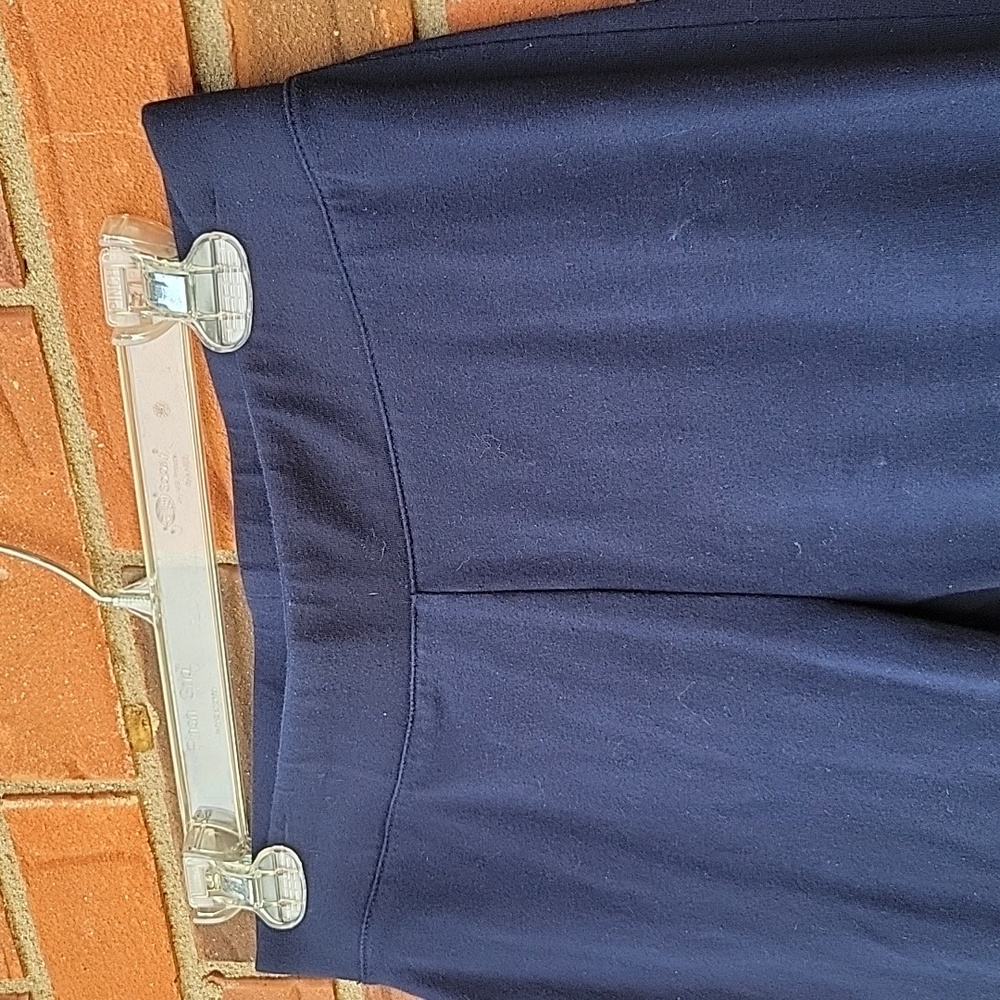 Talbots navy knit pants - Picture 2 of 4